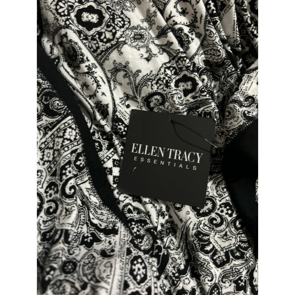 ELLEN TRACY Womens Caftan - Soft Stretch Jersey Zip Front Lounge Caftan L/XL - Picture 10 of 11